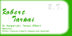 robert tarpai business card