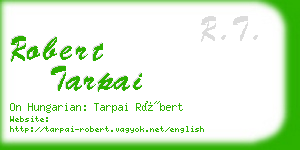 robert tarpai business card